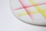 Vintage German Ceramic Cake or Pie Plate / Round Trivet With Diamond Argyle / Lattice Pattern - Image 16