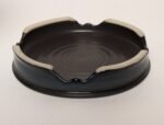 Vintage Matte Brown and Slate Glaze Ceramic Planter with Stand by Deanna Nichols - Image 26
