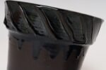 Vintage Matte Brown and Slate Glaze Ceramic Planter with Stand by Deanna Nichols - Image 19