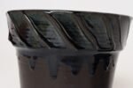 Vintage Matte Brown and Slate Glaze Ceramic Planter with Stand by Deanna Nichols - Image 18