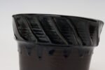 Vintage Matte Brown and Slate Glaze Ceramic Planter with Stand by Deanna Nichols - Image 16