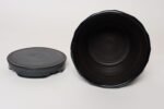 Vintage Matte Brown and Slate Glaze Ceramic Planter with Stand by Deanna Nichols - Image 14