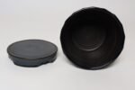 Vintage Matte Brown and Slate Glaze Ceramic Planter with Stand by Deanna Nichols - Image 9