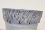 Vintage Periwinkle Incised Studio Ceramic Planter with Saucer by Deanna Nichols - Image 12