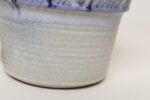 Vintage Periwinkle Incised Studio Ceramic Planter with Saucer by Deanna Nichols - Image 15