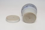 Vintage Periwinkle Incised Studio Ceramic Planter with Saucer by Deanna Nichols - Image 6