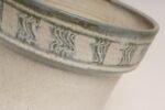 Vintage Green, Blue, and Beige Sgraffito Ceramic Planter by Deanna Nichols - Image 10