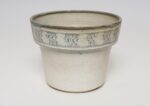 Vintage Green, Blue, and Beige Sgraffito Ceramic Planter by Deanna Nichols - Image 3
