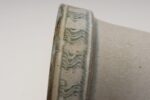 Vintage Green, Blue, and Beige Sgraffito Ceramic Planter by Deanna Nichols - Image 11