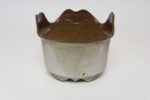 Vintage Brown and Pale Gray Studio Pottery Square Planter by Deanna Nichols - Image 4