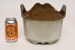 Vintage Brown and Pale Gray Studio Pottery Square Planter by Deanna Nichols - Image 9