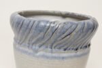Vintage Navy and Pale Blue Incised Studio Ceramic Planter by Deanna Nichols - Image 10
