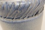 Vintage Navy and Pale Blue Incised Studio Ceramic Planter by Deanna Nichols - Image 13