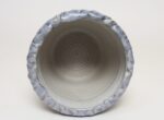 Vintage Navy and Pale Blue Incised Studio Ceramic Planter by Deanna Nichols - Image 7