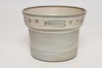 Vintage Pale Blue Matte Glazed Incised Ceramic Planter by Deanna Nichols - Image 5