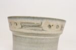 Vintage Pale Blue Matte Glazed Incised Ceramic Planter by Deanna Nichols - Image 12