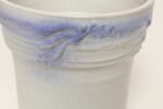 Vintage Pale Gray and Lilac Incised Studio Ceramic Planter by Deanna Nichols - Image 9