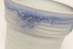 Vintage Pale Gray and Lilac Incised Studio Ceramic Planter by Deanna Nichols - Image 10