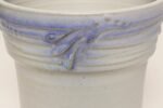 Vintage Pale Gray and Lilac Incised Studio Ceramic Planter by Deanna Nichols - Image 11