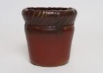 Vintage Red, Ochre and Slate Studio Ceramic Planter by Deanna Nichols - Image 2