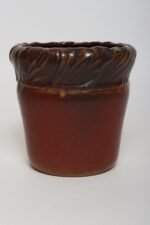 Vintage Red, Ochre and Slate Studio Ceramic Planter by Deanna Nichols - Image 3