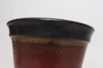 Metallic Slate and Matte Red Glaze Variegated Ceramic Planter by Deanna Nichols - Image 22