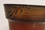 Vintage Orange and Red Ceramic Planter With Botanical Relief by Deanna Nichols - Image 19