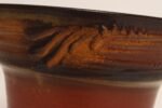 Vintage Orange and Red Ceramic Planter With Botanical Relief by Deanna Nichols - Image 16