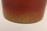 Vintage Orange and Red Ceramic Planter With Botanical Relief by Deanna Nichols - Image 15