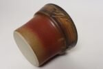 Vintage Orange and Red Ceramic Planter With Botanical Relief by Deanna Nichols - Image 8