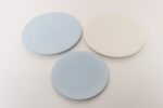 Set of Three Nick Munro English Matte Powder Blue and Glossy White Plates - Two Sizes - Image 4
