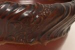 Large Vintage Red, Ochre and Slate Incised Ceramic Planter by Deanna Nichols - Image 13