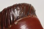 Large Vintage Red, Ochre and Slate Incised Ceramic Planter by Deanna Nichols - Image 11