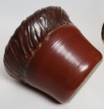 Large Vintage Red, Ochre and Slate Incised Ceramic Planter by Deanna Nichols - Image 7