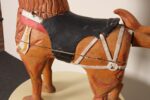 American Folk Art Hand-Carved and Painted Solid Pine Stationary Standing Lion - Image 27