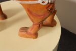 American Folk Art Hand-Carved and Painted Solid Pine Stationary Standing Lion - Image 47