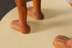 American Folk Art Hand-Carved and Painted Solid Pine Stationary Standing Lion - Image 48