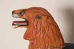 American Folk Art Hand-Carved and Painted Solid Pine Stationary Standing Lion - Image 18