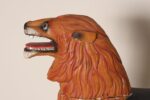 American Folk Art Hand-Carved and Painted Solid Pine Stationary Standing Lion - Image 18