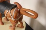 American Folk Art Hand-Carved and Painted Solid Pine Stationary Standing Lion - Image 28