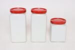 Set of Three Finnish Modern Ceramic Canisters by Richard Lindh for Arabia - Image 3