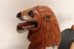 American Folk Art Hand-Carved and Painted Solid Pine Stationary Standing Lion - Image 13