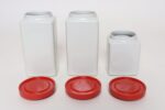 Set of Three Finnish Modern Ceramic Canisters by Richard Lindh for Arabia - Image 4