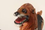 American Folk Art Hand-Carved and Painted Solid Pine Stationary Standing Lion - Image 16