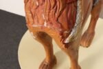American Folk Art Hand-Carved and Painted Solid Pine Stationary Standing Lion - Image 31