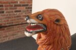 American Folk Art Hand-Carved and Painted Solid Pine Stationary Standing Lion - Image 15