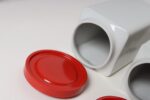 Set of Three Finnish Modern Ceramic Canisters by Richard Lindh for Arabia - Image 9