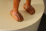 American Folk Art Hand-Carved and Painted Solid Pine Stationary Standing Lion - Image 52