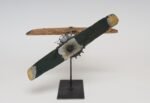 Early 20th Century Folk Art Hand-Carved and Painted Wooden Airplane Weathervane - Image 3