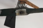 Early 20th Century Folk Art Hand-Carved and Painted Wooden Airplane Weathervane - Image 12